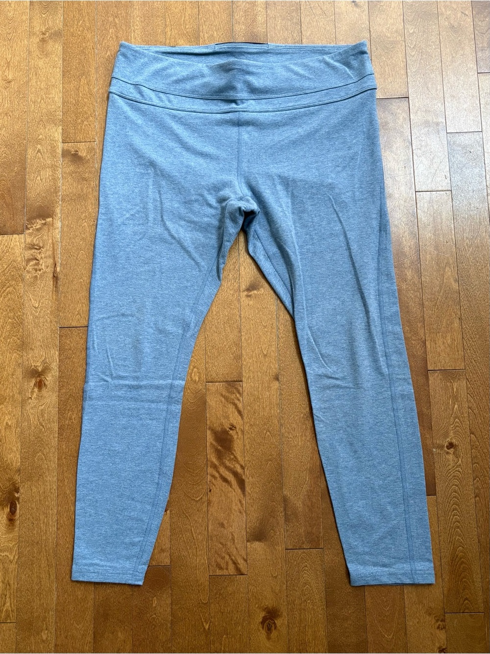 GapFit Heather Blue Cotton Stretch Leggings Waistband Pocket – Women's XL R